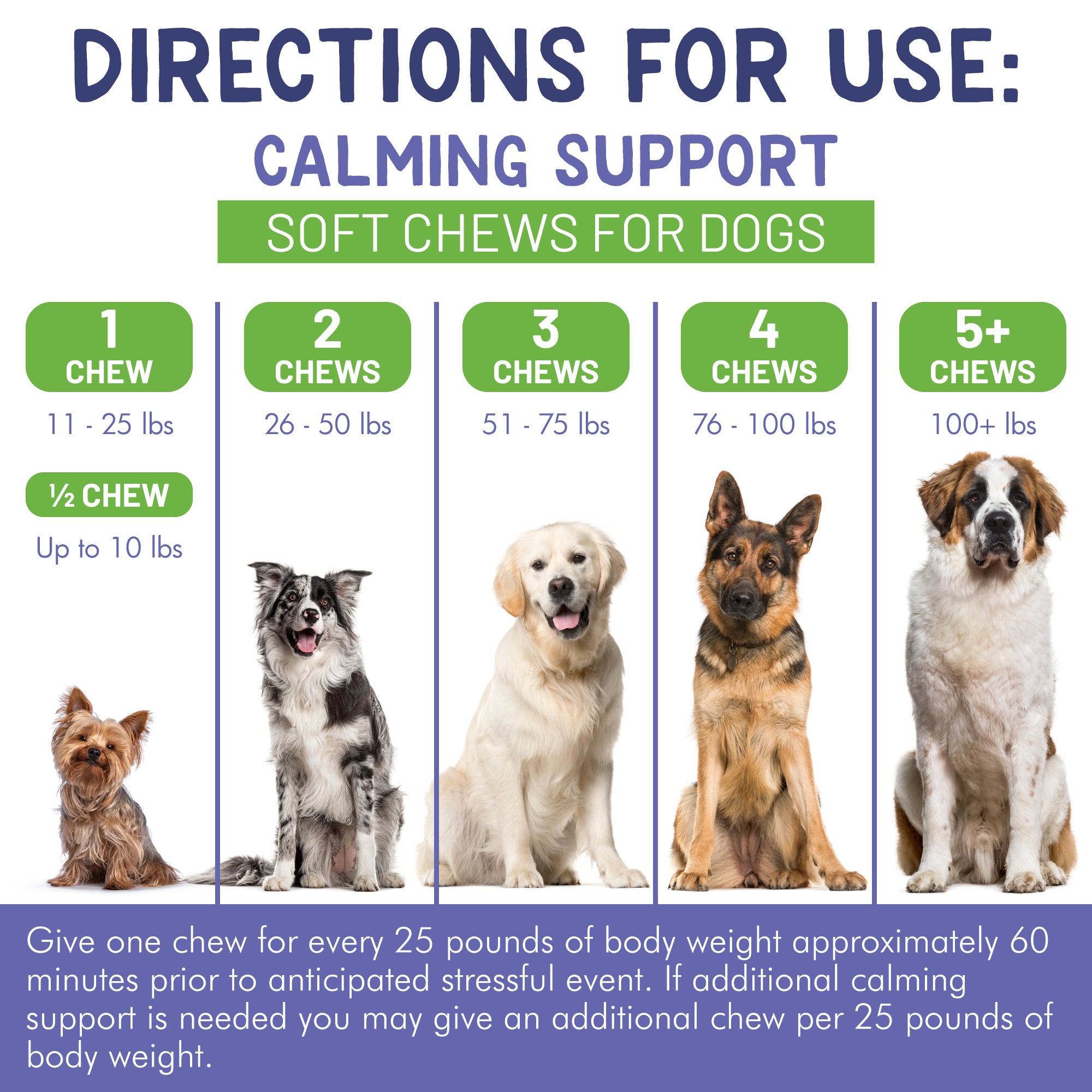 New! Calming Support Chews for Dogs